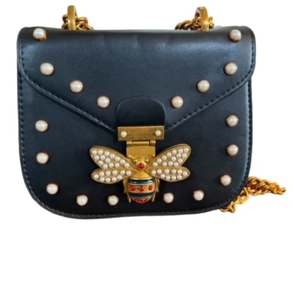 Gold and pearl Bee Bag - Picture 1 of 2